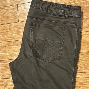 Prana Men's Eclectic Grandpa Dark Brown Denim Jeans 36x32 RN#124977